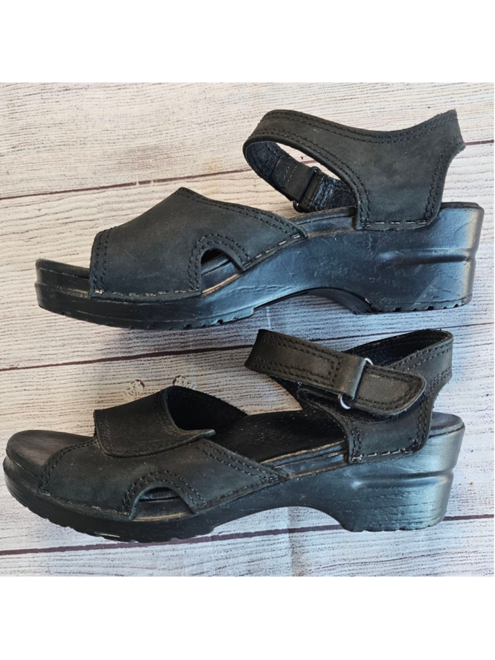 Dansko sz 37 black slip on sandal clogs - Picture 6 of 9